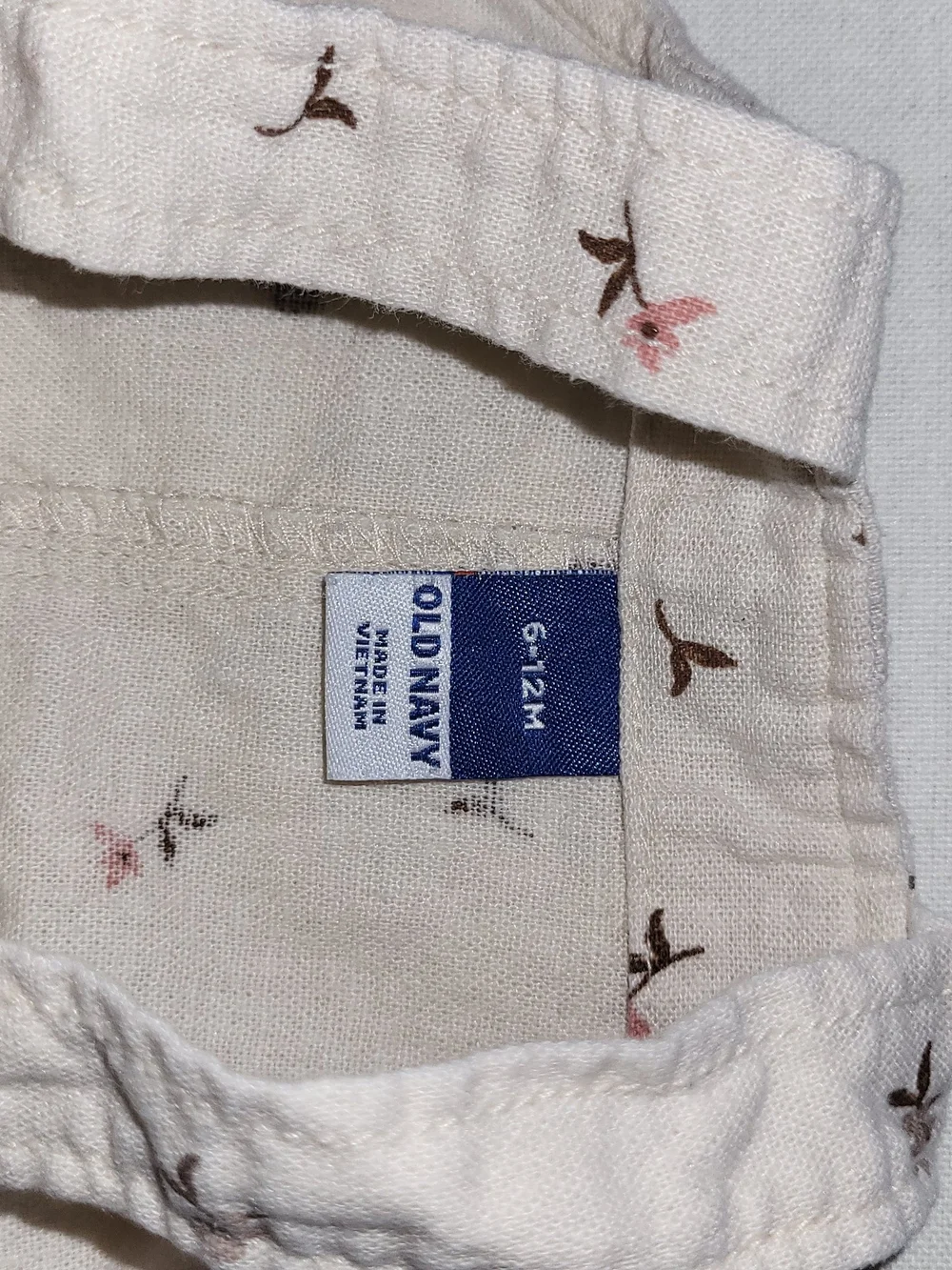 Old Navy Cream Floral Button-Front Jacket & Overall Set